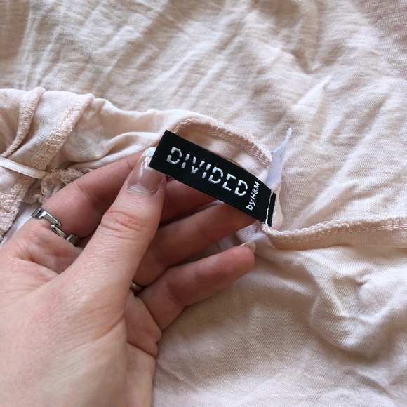 4/$10 | Baby pink tee with ruffle detail - Picture 6 of 6